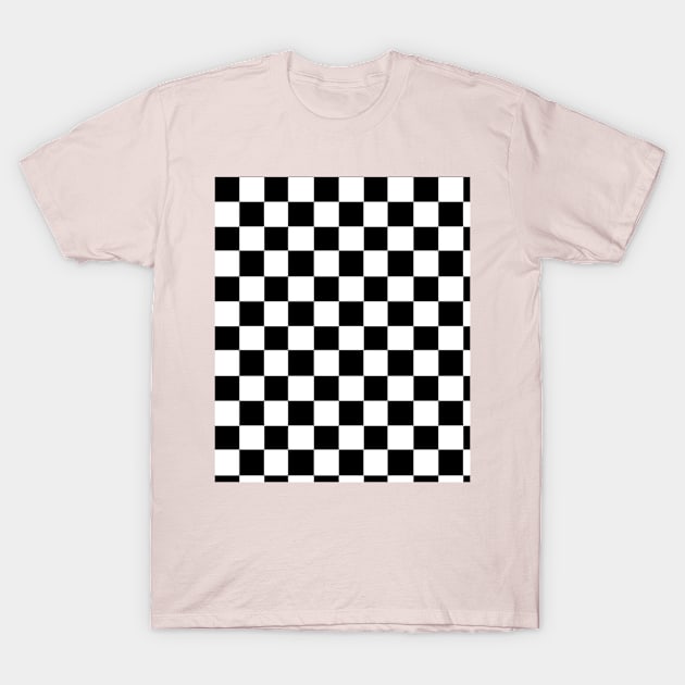 Checks T-Shirt by Rivas Teepub Store